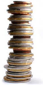 Saving coins